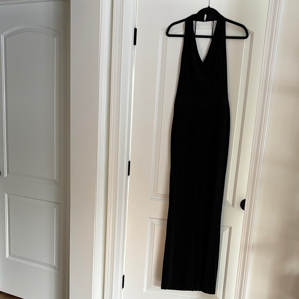 Express Black Halter Jumpsuit